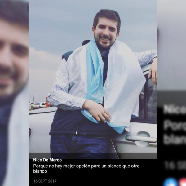 FISCAL DE MARCO EN EL OJO DE LA TORMENTA POR FOTO CON BANDERA DEL PARTIDO NACIONAL