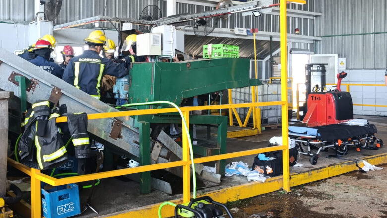 OPERARIO HERIDO TRAS QUEDAR ATRAPADO EN MÁQUINA DE FNC