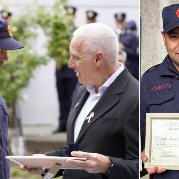 BOMBERO ARTIGUENSE RECIBIÓ PREMIO AL HEROÍSMO