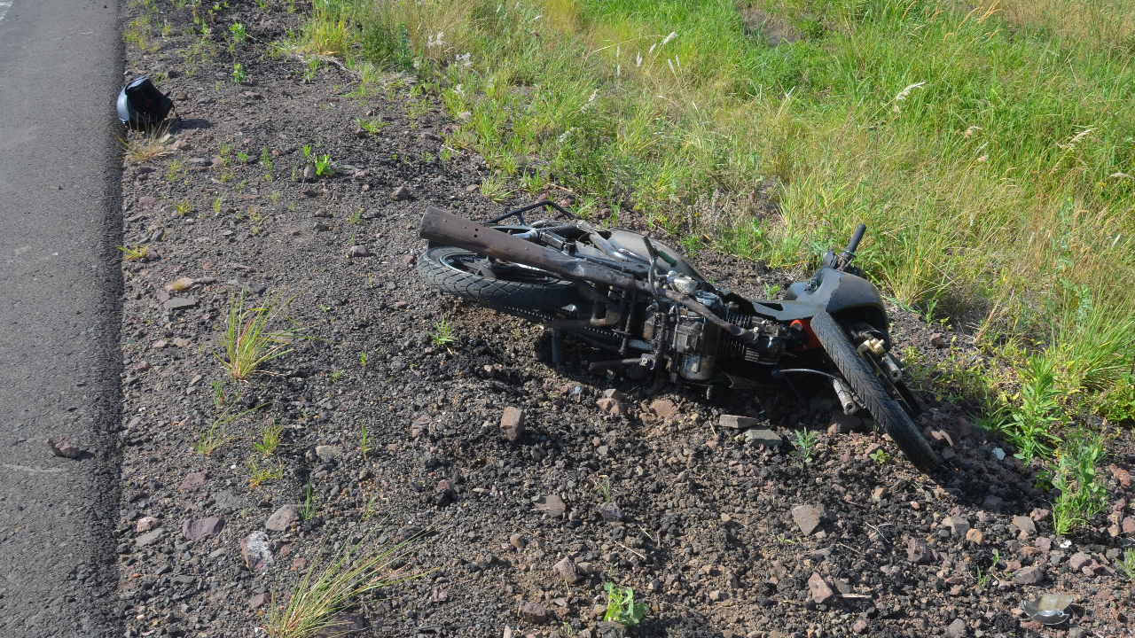 MOTOCICLISTA HERIDO EN EL RAMAL 3 DE RUTA 30