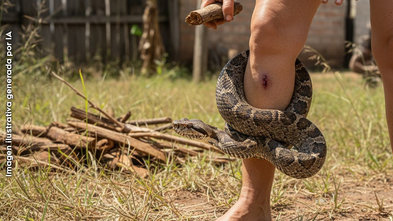 MUJER MORDIDA POR UNA YARÁ ESTÁ FUERA DE PELIGRO