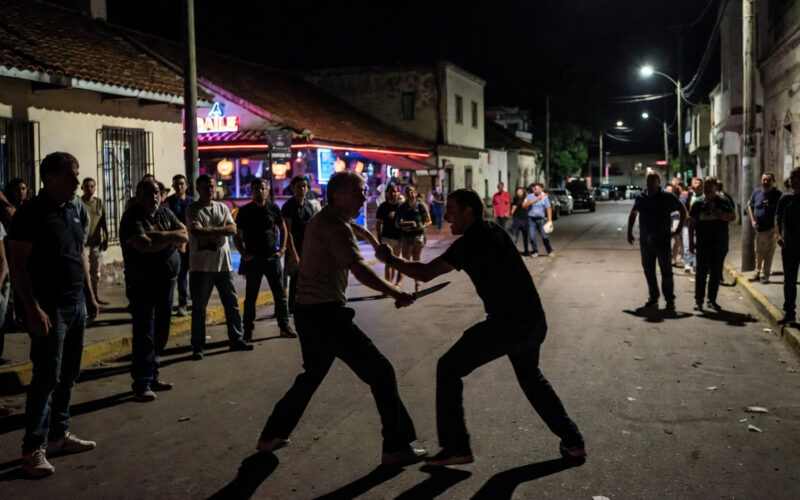 DOS CONDENADOS POR RIÑA CON CUCHILLO FRENTE A UN BAILE