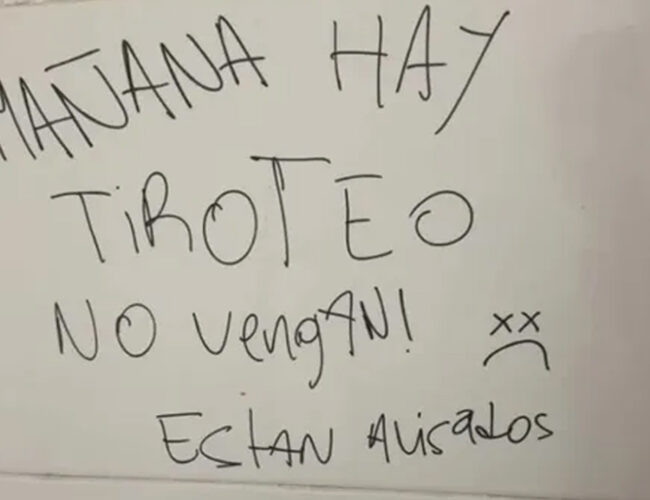 AMENAZAS DE TIROTEO GENERAN ALERTA EN ARTIGAS