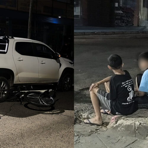 JOVEN RESULTÓ HERIDO AL SALTAR DE SU BICICLETA PARA EVITAR SER ATROPELLADO