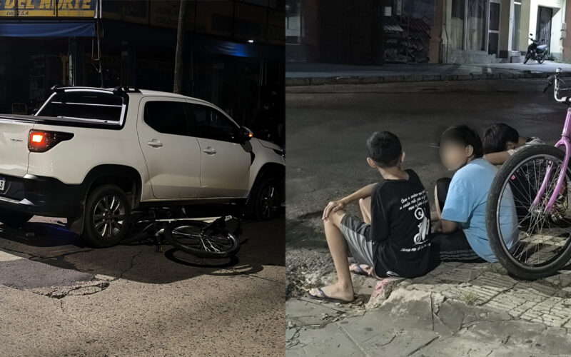 JOVEN RESULTÓ HERIDO AL SALTAR DE SU BICICLETA PARA EVITAR SER ATROPELLADO