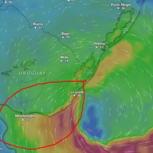 INUMET ADVIERTE POR LLUVIAS Y VIENTOS