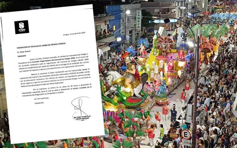 INTENDENTE INTIMÓ A FEDESA POR RENDICIÓN DE CUENTAS DEL CARNAVAL