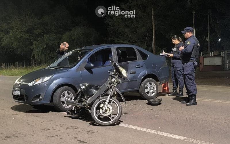 MOTOCICLISTA RESULTÓ LESIONADA TRAS CHOQUE EN ACCESO SUR DE ARTIGAS