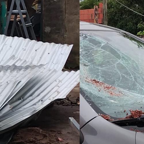 El viento se llevó el techo de una casa en barrio Pirata